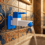 Square Taps Long Body wall mounted bathroom tap